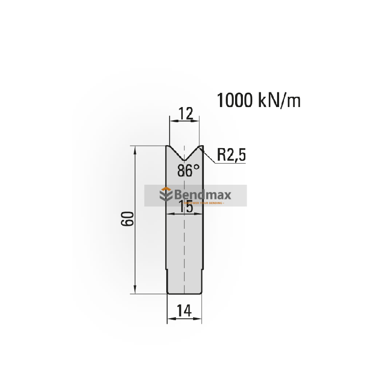 press brake tool- amada-single V  die 22.912