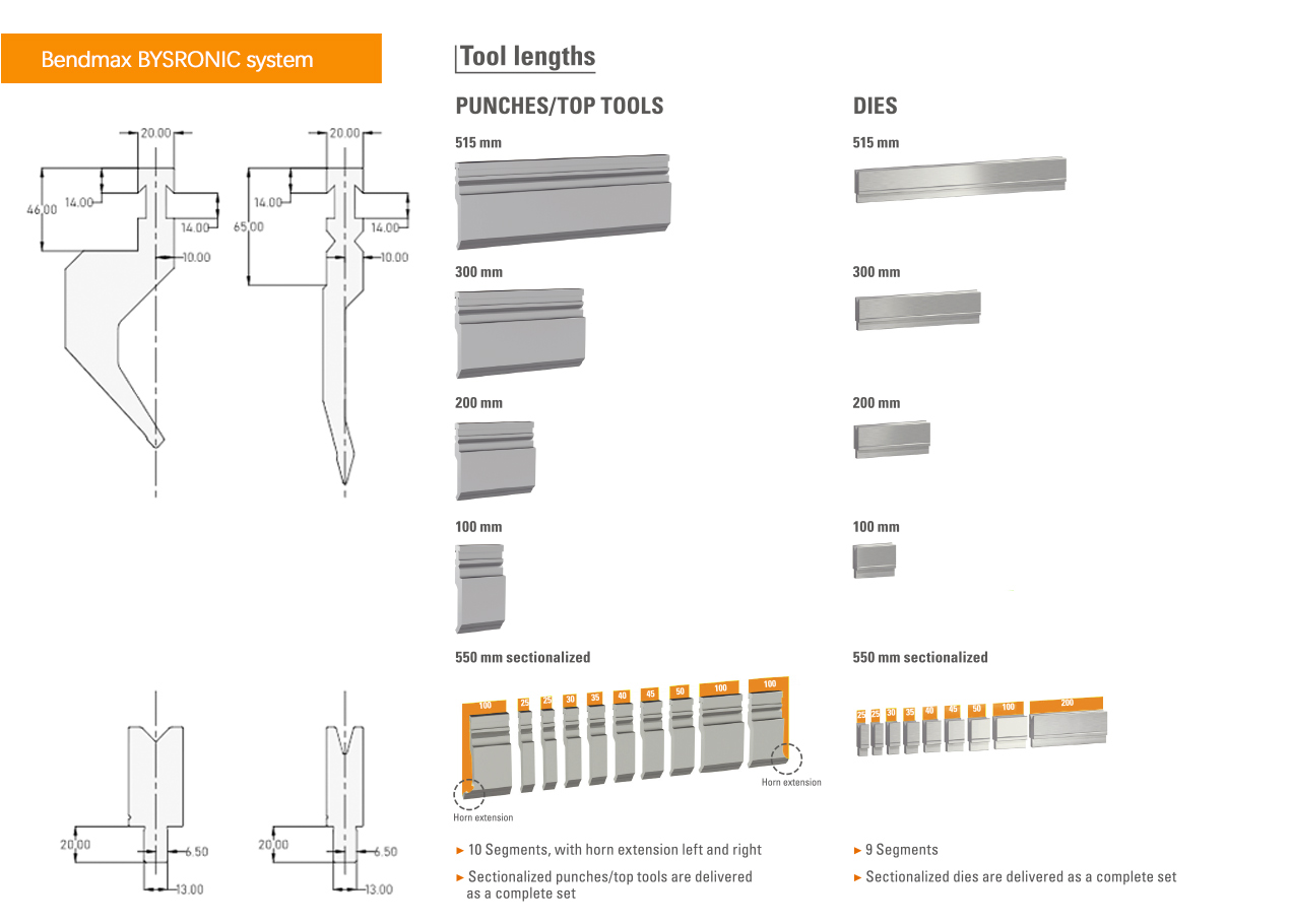 bystronic press brake&nbsp; bending tooling
