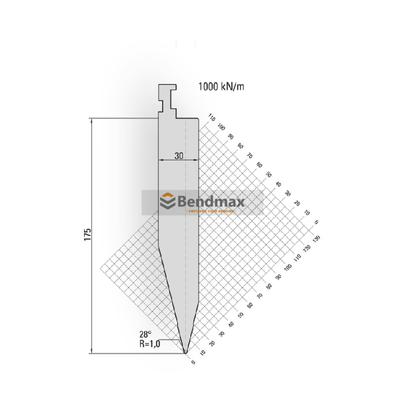 LVD press brake tool - European punches 14050