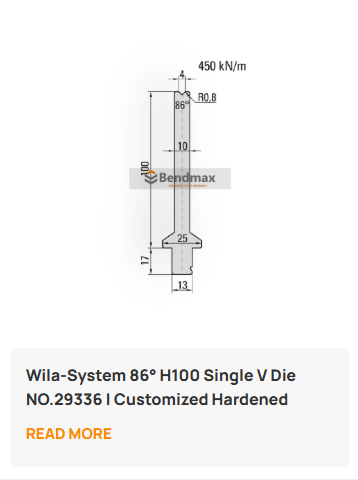 Wila-System 86&deg; H100 Single V Die
