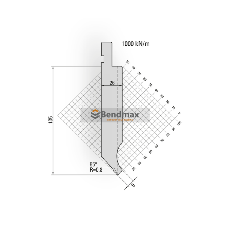 Long-lasting press brake punch material
